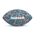 Pink Cherry Blossom Pattern Print Rugby Ball