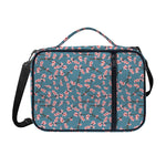 Pink Cherry Blossom Pattern Print Shoulder Strap Bible Bag