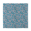 Pink Cherry Blossom Pattern Print Silk Bandana