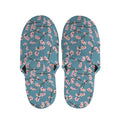 Pink Cherry Blossom Pattern Print Slippers
