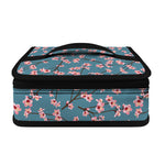 Pink Cherry Blossom Pattern Print Small Lunch Bag