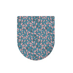 Pink Cherry Blossom Pattern Print Toilet Lid Cover