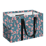 Pink Cherry Blossom Pattern Print Utility Tote Bag