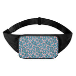 Pink Cherry Blossom Pattern Print Waist Bag