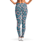 Pink Cherry Blossom Pattern Print Women's Leggings