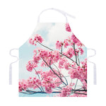 Pink Cherry Blossom Print Adjustable Apron