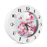 Pink Cherry Blossom Print Alarm Clock