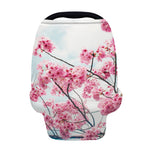 Pink Cherry Blossom Print Baby Seat Cover