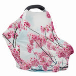 Pink Cherry Blossom Print Baby Seat Cover