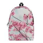 Pink Cherry Blossom Print Backpack