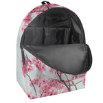 Pink Cherry Blossom Print Backpack
