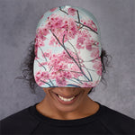 Pink Cherry Blossom Print Baseball Cap