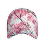 Pink Cherry Blossom Print Baseball Cap
