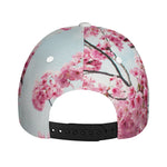 Pink Cherry Blossom Print Baseball Cap