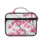 Pink Cherry Blossom Print Briefcase Bible Bag
