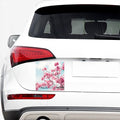 Pink Cherry Blossom Print Car Sticker