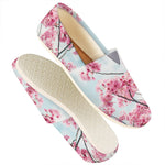 Pink Cherry Blossom Print Casual Shoes
