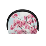 Pink Cherry Blossom Print Coin Purse