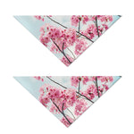 Pink Cherry Blossom Print Dog Bandana