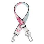 Pink Cherry Blossom Print Dog Seat Belt