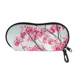 Pink Cherry Blossom Print Glasses Case
