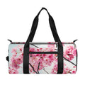 Pink Cherry Blossom Print Gym Bag