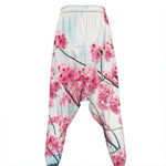 Pink Cherry Blossom Print Hammer Pants