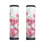 Pink Cherry Blossom Print Handle Covers