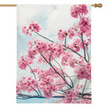 Pink Cherry Blossom Print House Flag