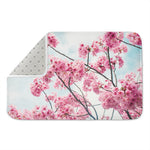Pink Cherry Blossom Print Indoor Door Mat