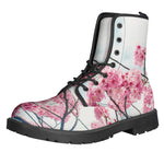 Pink Cherry Blossom Print Backpack