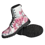 Pink Cherry Blossom Print Backpack