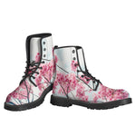 Pink Cherry Blossom Print Backpack