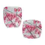 Pink Cherry Blossom Print Office Chair Cover
