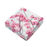 Pink Cherry Blossom Print Outdoor Seat Cushion Cover