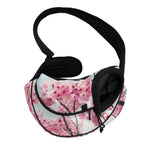 Pink Cherry Blossom Print Pet Sling Carrier