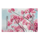 Pink Cherry Blossom Print Placemat