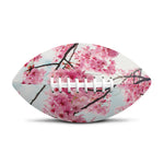 Pink Cherry Blossom Print Rugby Ball