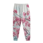Pink Cherry Blossom Print Sweatpants