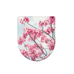 Pink Cherry Blossom Print Toilet Lid Cover