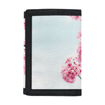 Pink Cherry Blossom Print Trifold Wallet