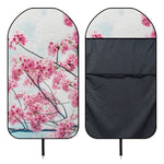 Pink Cherry Blossom Print Waterproof Car Seat Cover