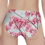 Pink Cherry Blossom Print Women's Panties