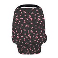 Pink Cherry Pattern Print Baby Seat Cover