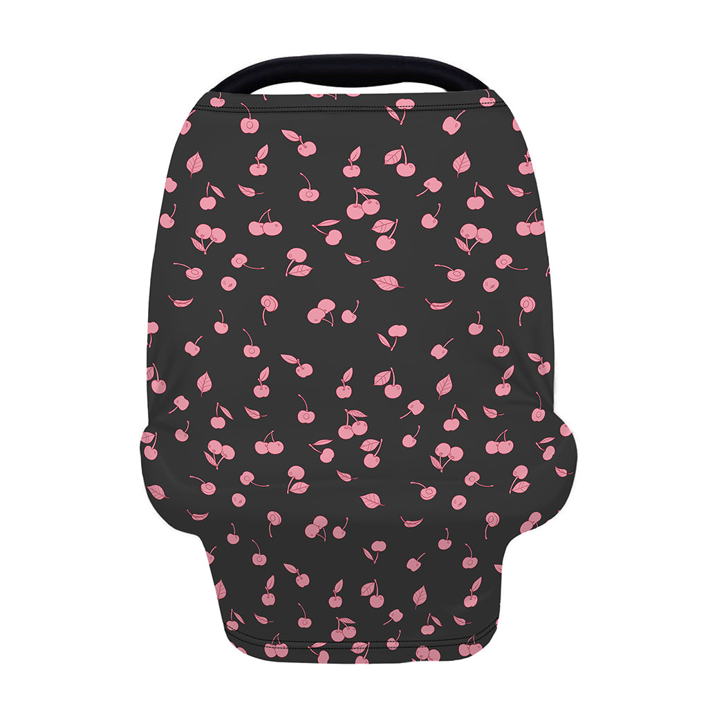 Pink Cherry Pattern Print Baby Seat Cover