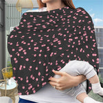 Pink Cherry Pattern Print Baby Seat Cover