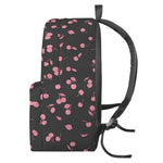 Pink Cherry Pattern Print Backpack