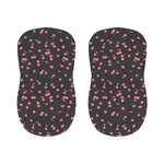 Pink Cherry Pattern Print Bar Stool Covers