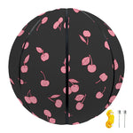 Pink Cherry Pattern Print Basketball