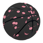 Pink Cherry Pattern Print Basketball